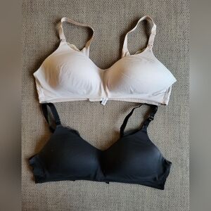 40C Torrid Curve Wireless Nursing Bra Nude & Black Bundle